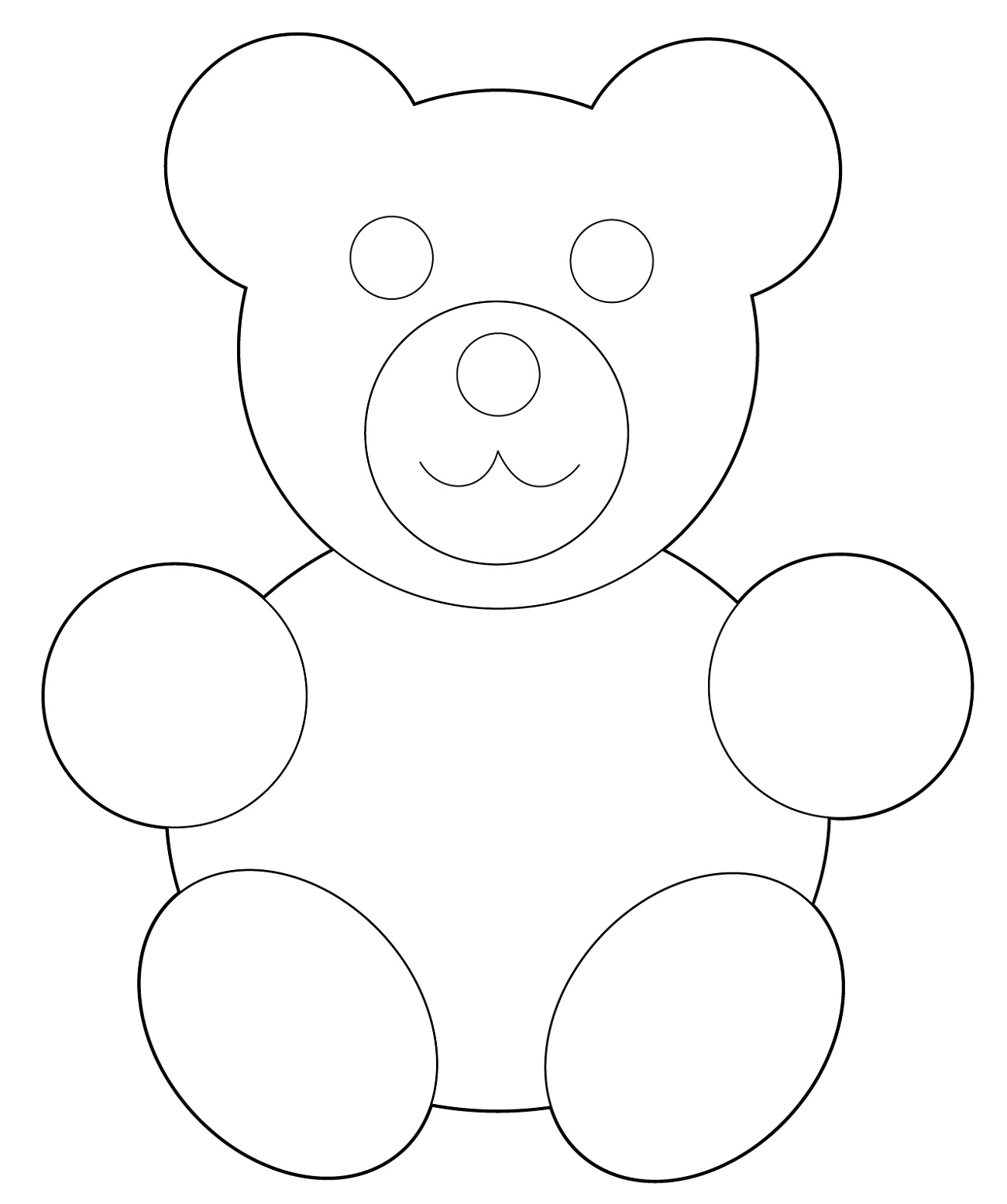 Gummy Bear Coloring Page For Kids