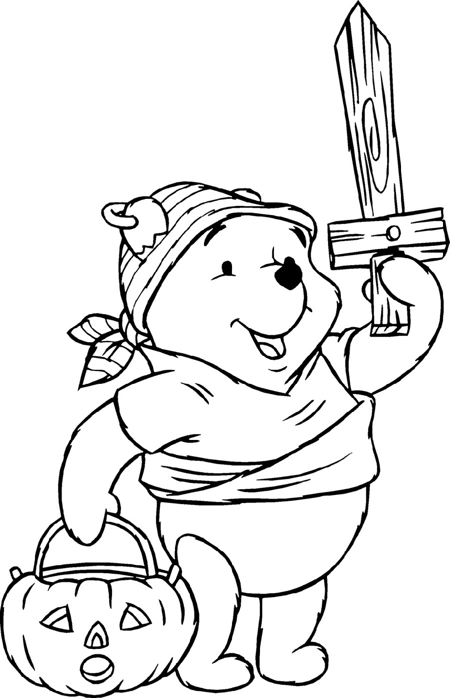 Halloween Coloring Pages Printable Winnie The Pooh