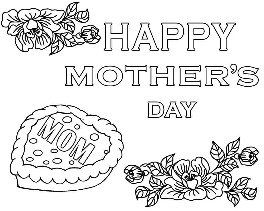 Mothers Day Coloring Sheets Pictures