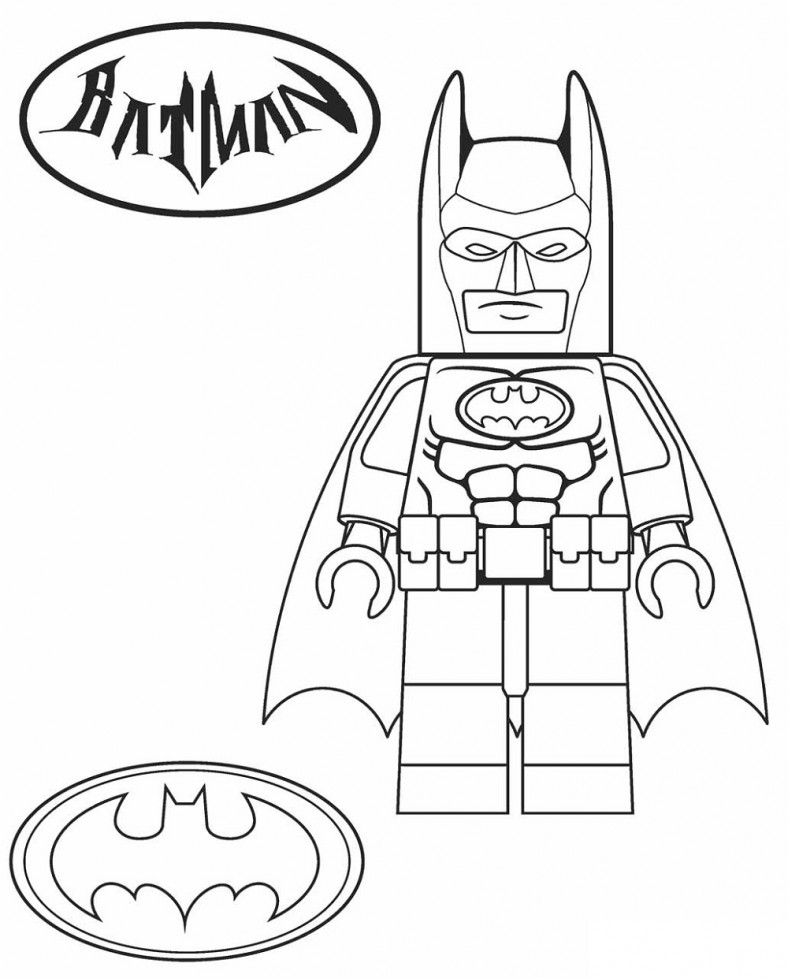 Batman Coloring Pages Lego