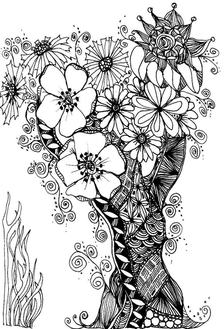 Adult Coloring Sheets Zentangle