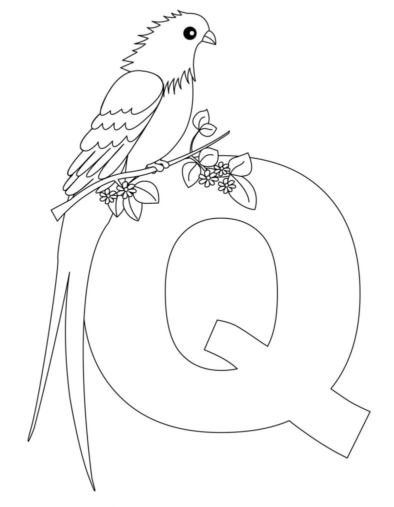Alphabet Coloring Pages Animals