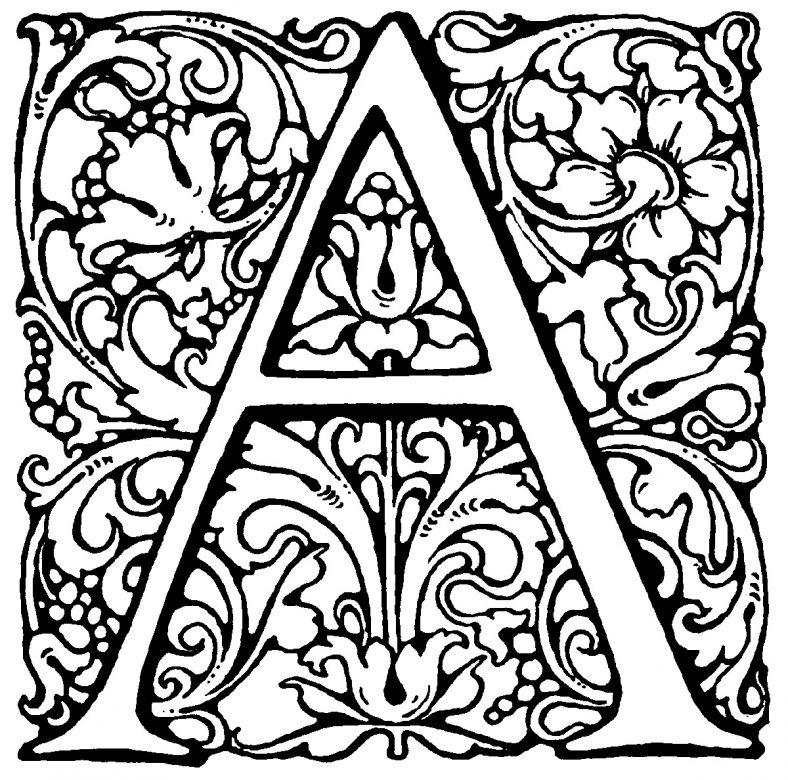 Alphabet Coloring Pages For Adults