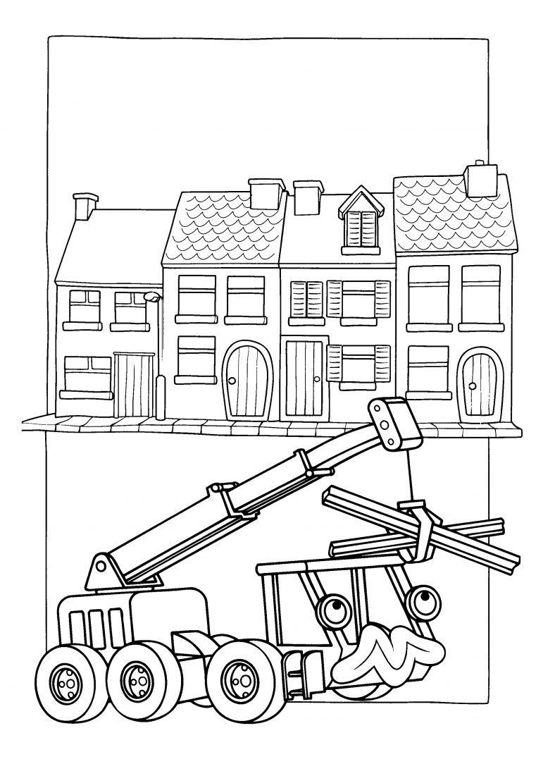Animated Bob The Builder Coloring Pages