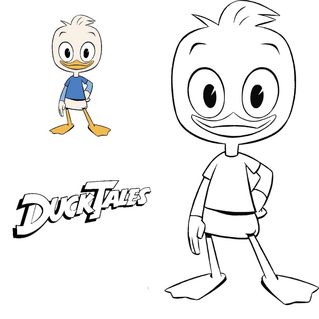 Animation Ducktales Coloring Pages
