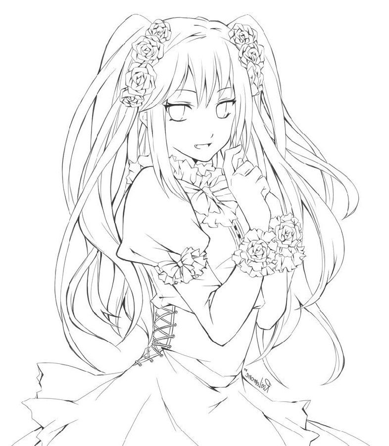 Anime Pictures To Color And Print  Coloring Pages Coloring Pages Freel ...