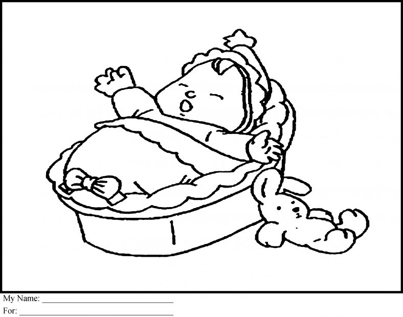 Baby Coloring Pages Cute