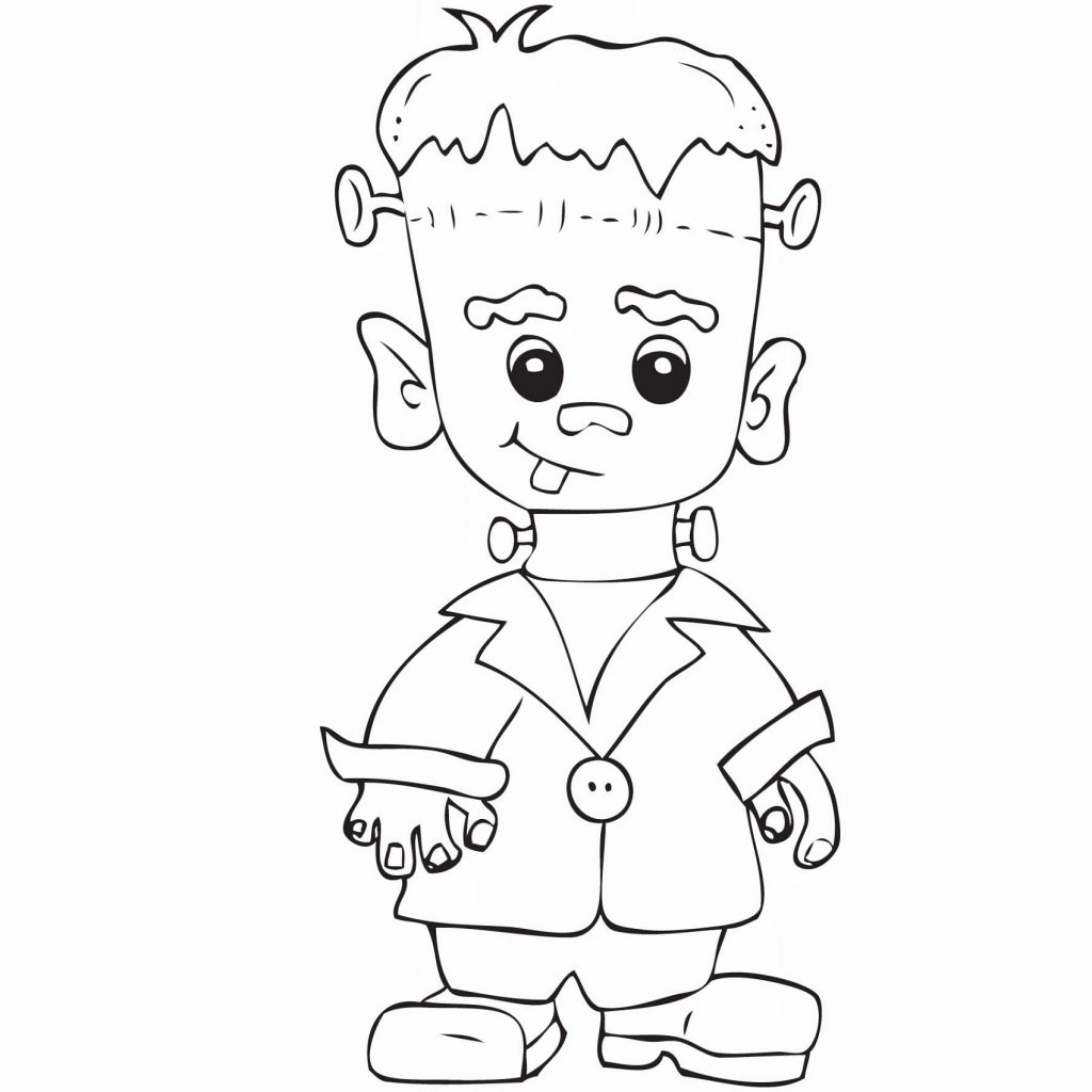 Baby Frankenstein Coloring Pages