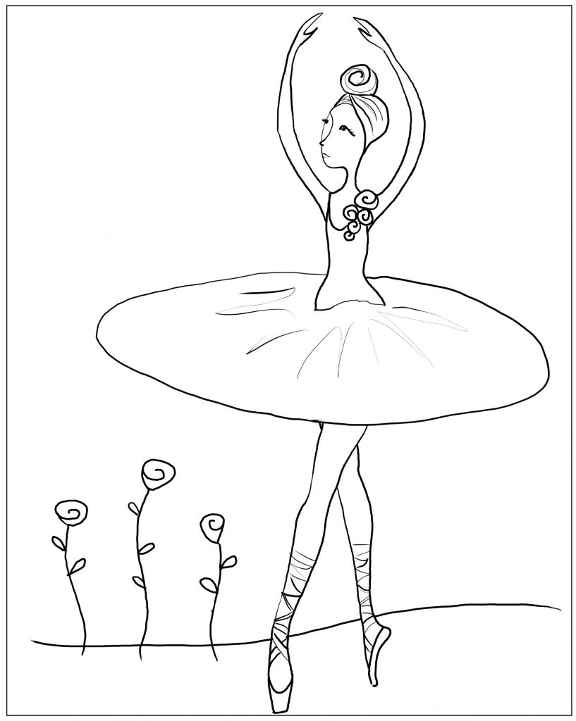 Ballerina Coloring Pages Ballet