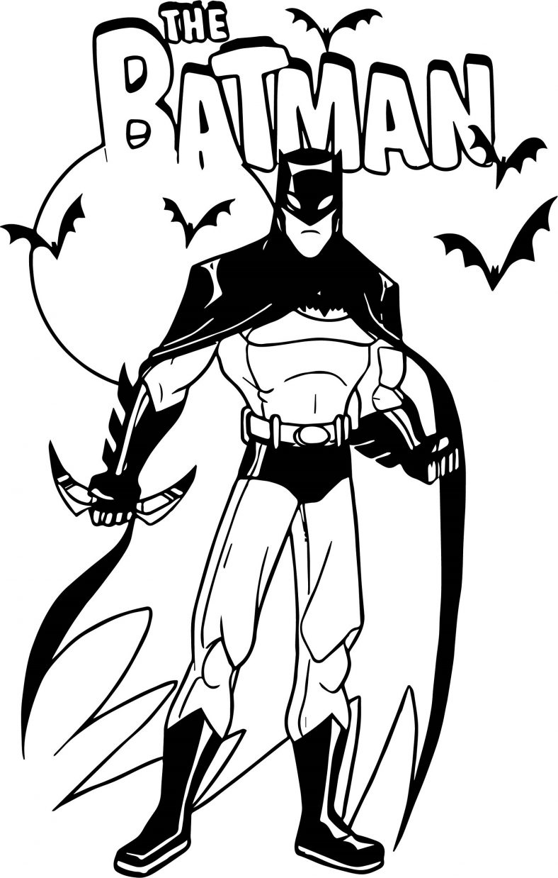 Batman Coloring Book With Bats