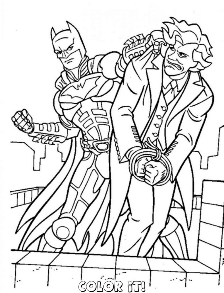 Batman Vs Joker Coloring Pages