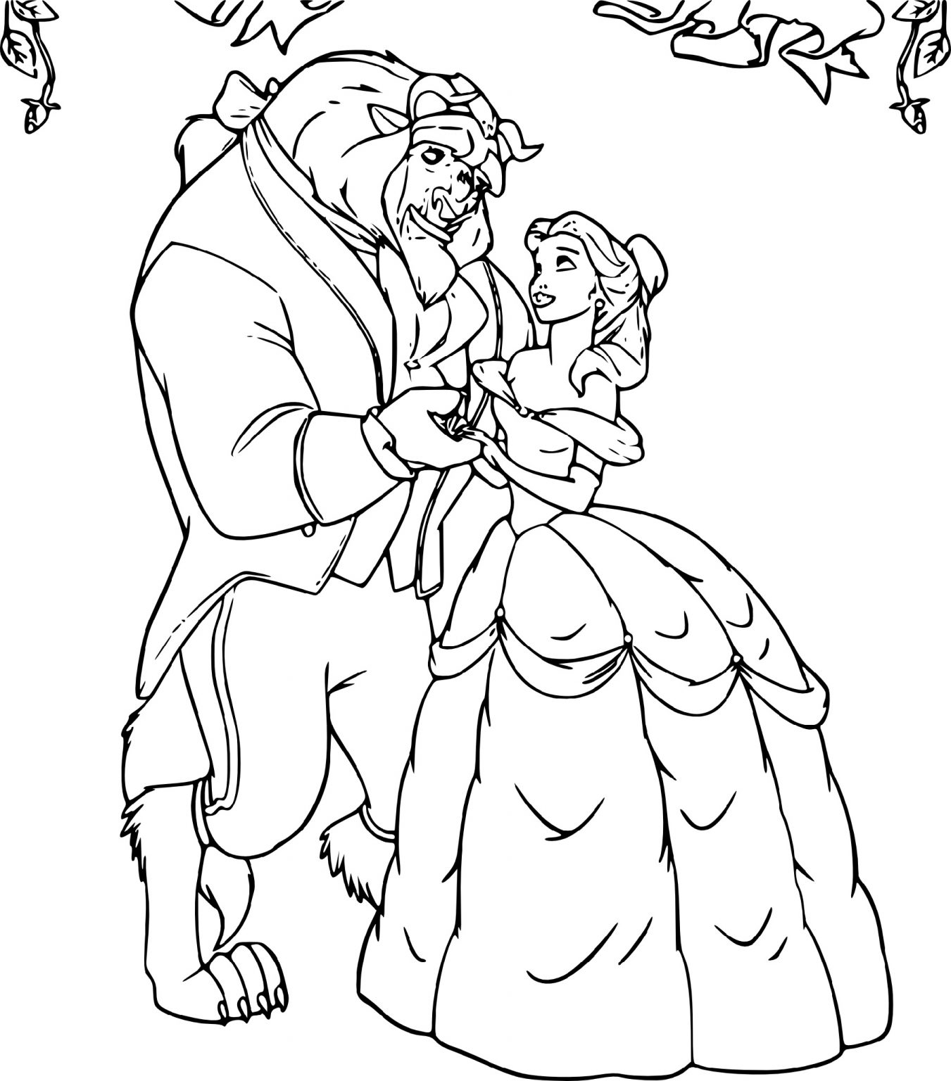 Beauty and the Beast Belle Coloring Pages | 101 Coloring