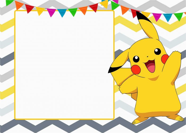 Birthday Invitations Pikachu Printable