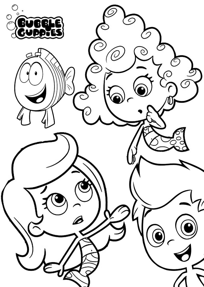 Bubble Guppies Coloring Pages Gil