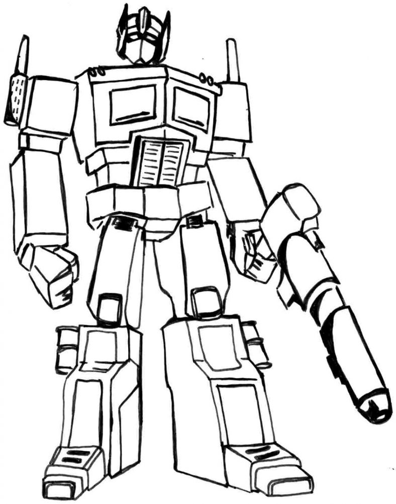 Bumblebee Coloring Pages Robot