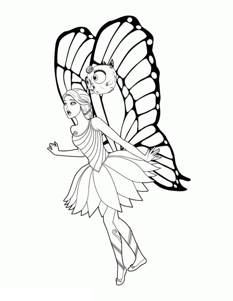 Butterfly Coloring Fairy