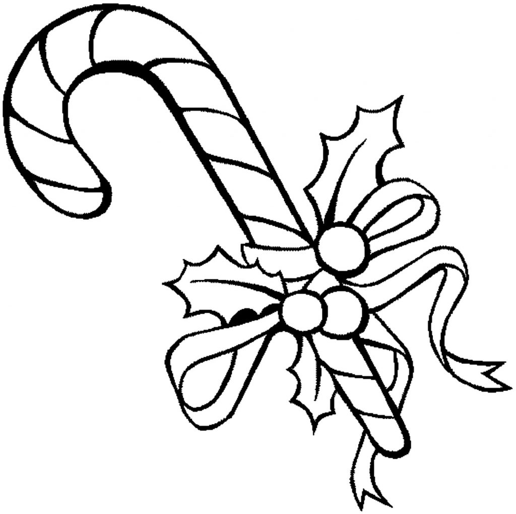 Candy Cane Coloring Pages Christmas