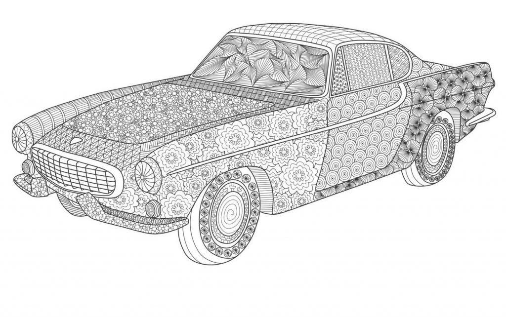 Car Coloring Pages Zentangle