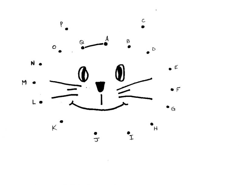 Cat Dot To Dot For Preschoolers