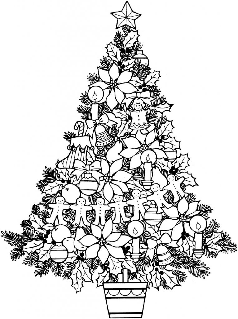 Christmas Coloring Pages Christmas Trees
