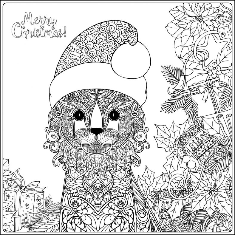 Christmas Coloring Pages For Adults Free