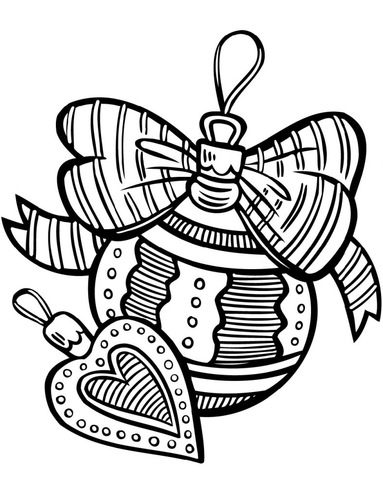 Christmas Coloring Pages Ornaments