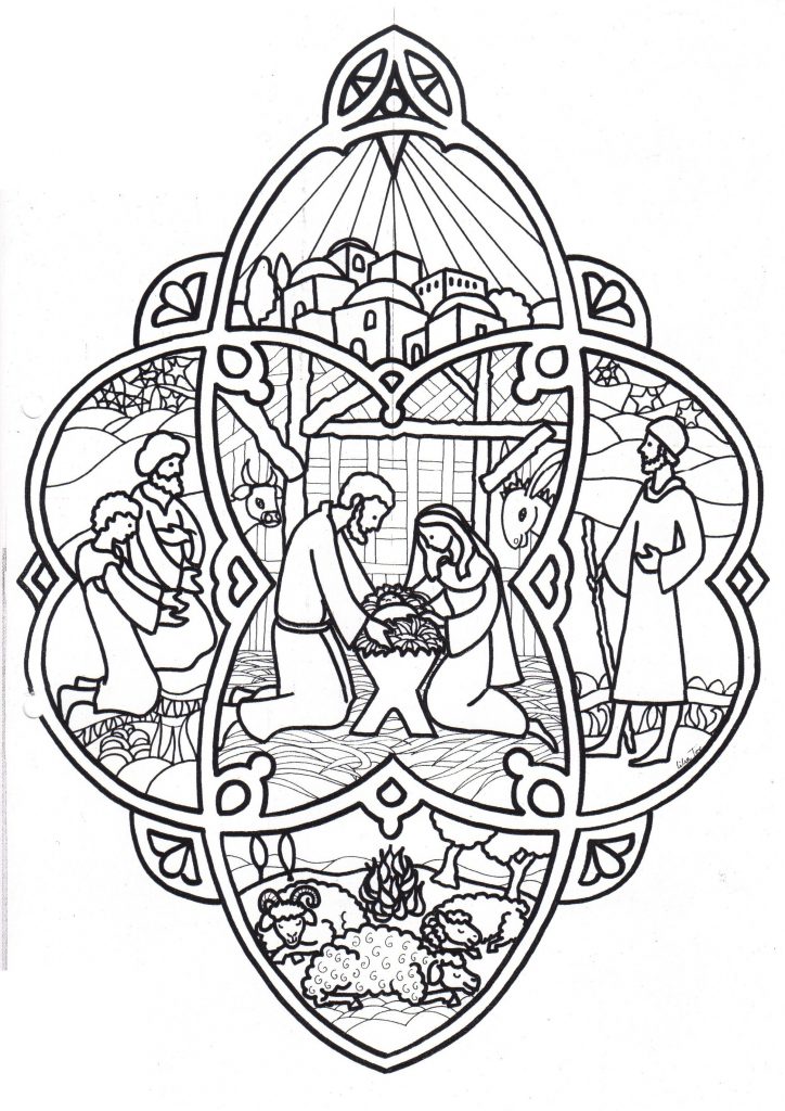 Christmas Ornament Coloring Page Detailed