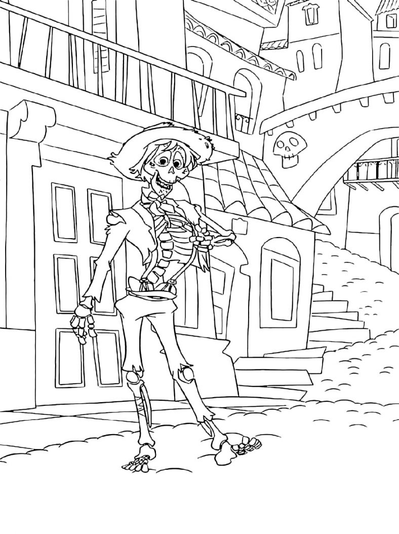 Coco Coloring Pages Hector