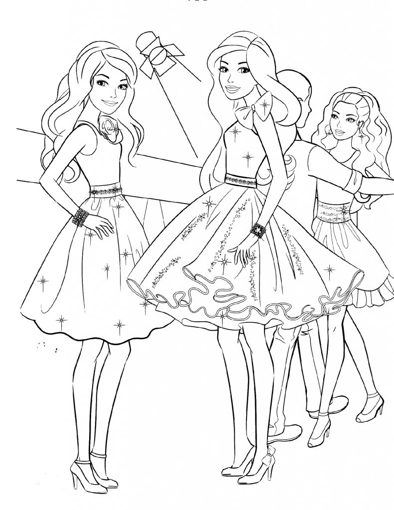 Coloring Pages For Girls Barbie