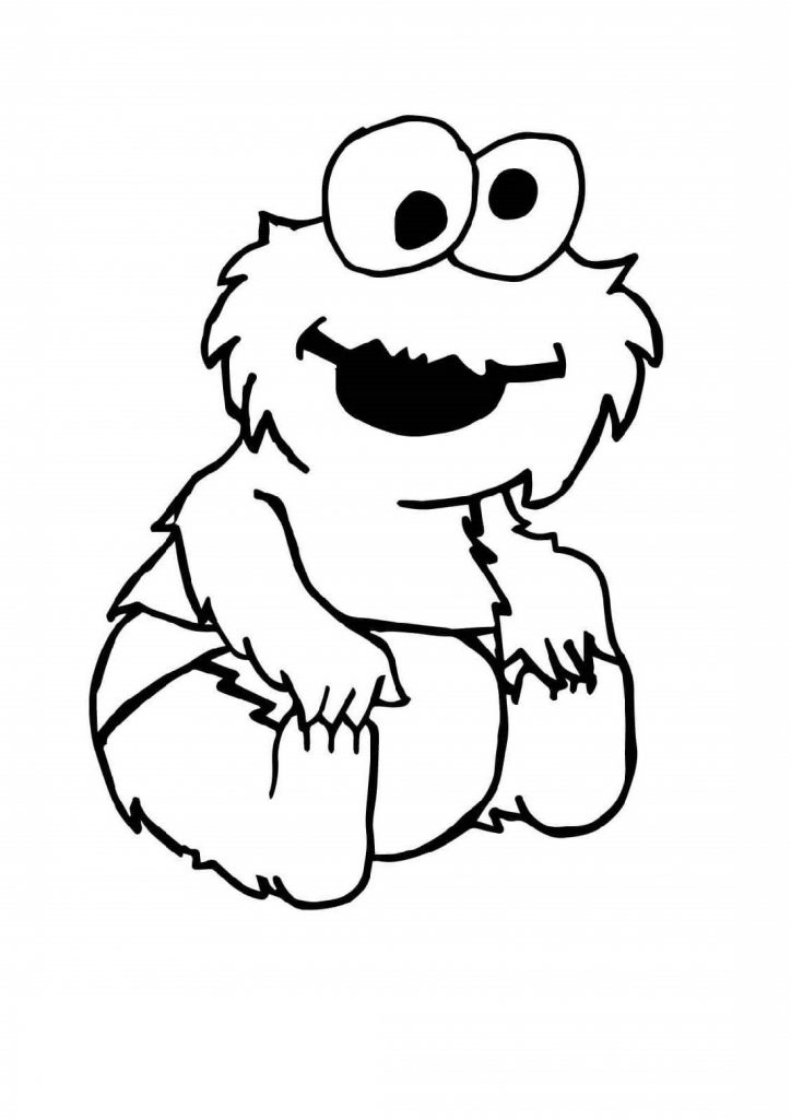 Cute Elmo Coloring Pages