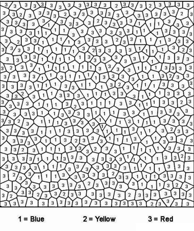 Difficult Color By Number Printables For Adults Coloring Pages