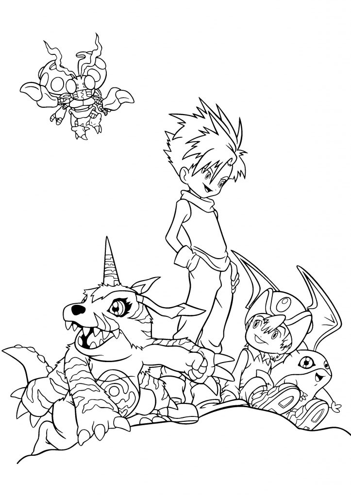 Digimon Coloring Pages Image