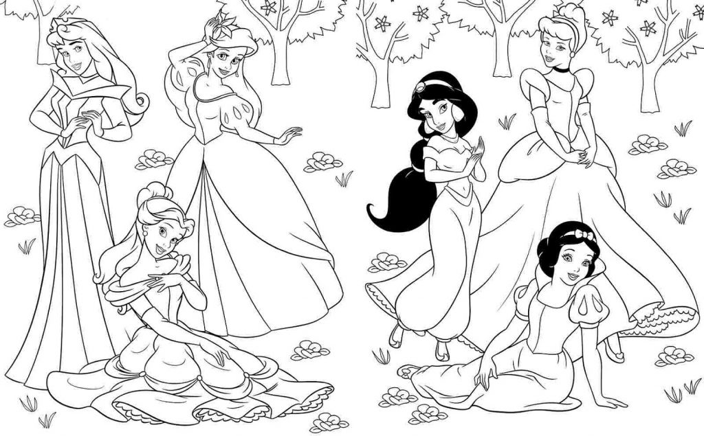 Disney Free Printable Princess Coloring Pages