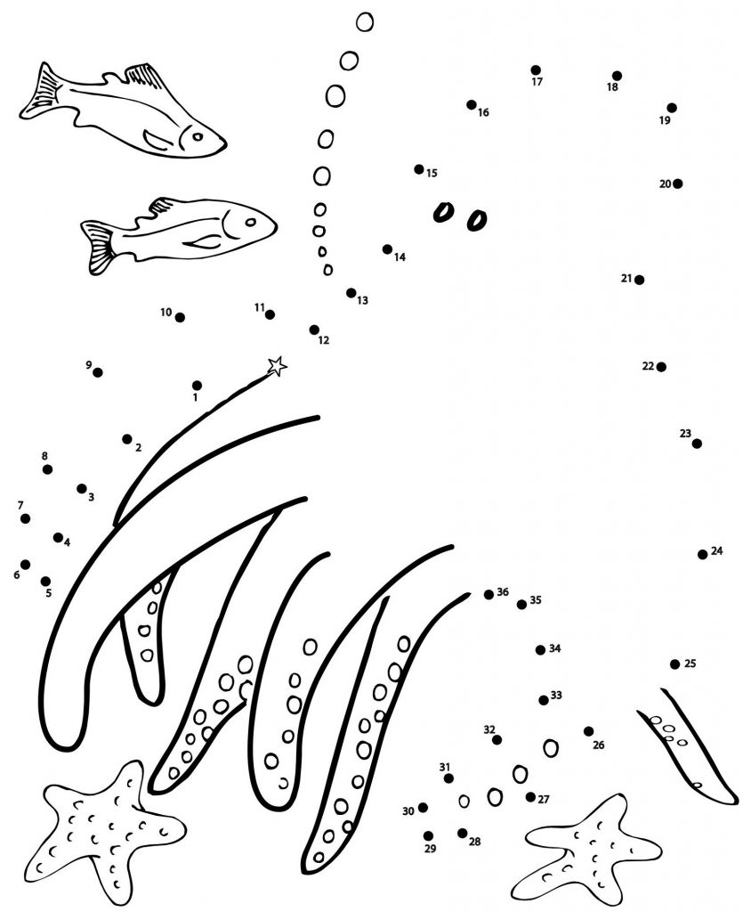 Dot To Dot Coloring Pages Beginner