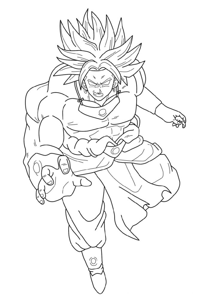 Dragon Ball Coloring Pages Broly