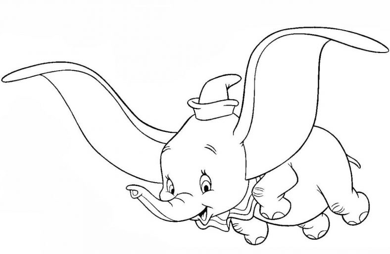 Dumbo Coloring Pages Elephant