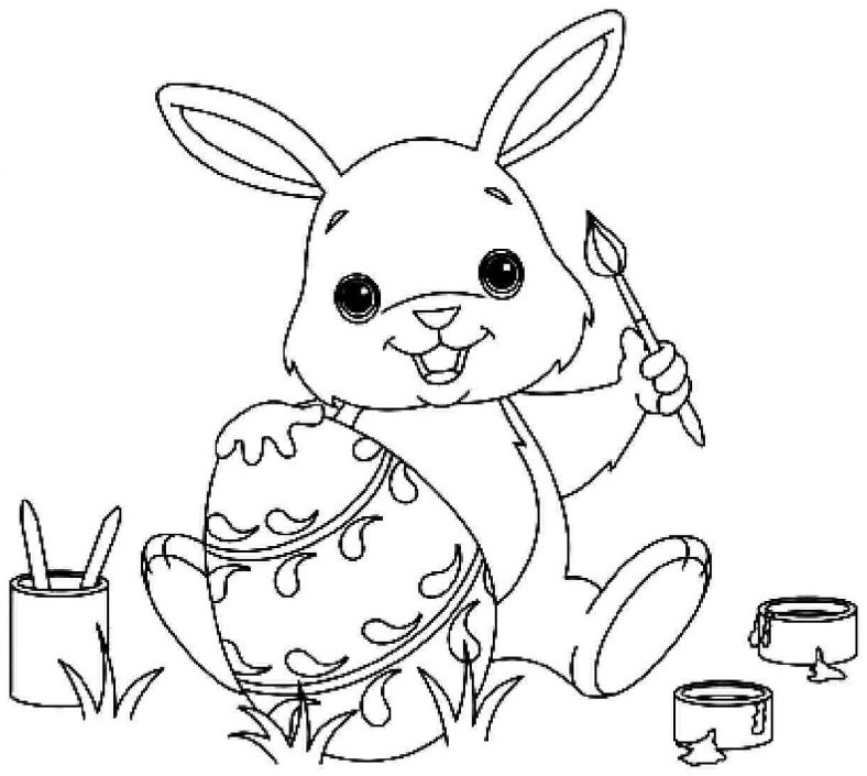 Easter Coloring Pages Bunnies