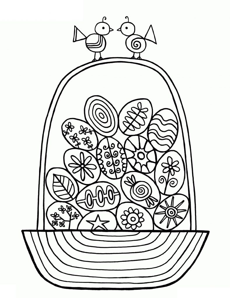 Easter Coloring Pages Easter Eggs