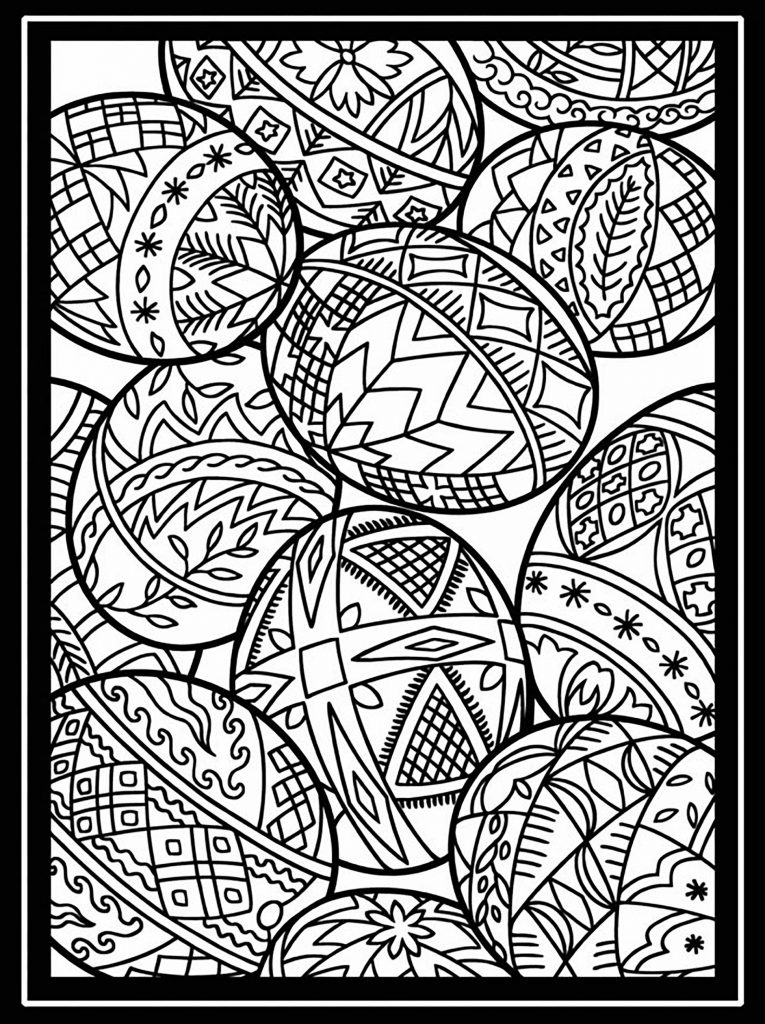Easter Egg Large Coloring Books