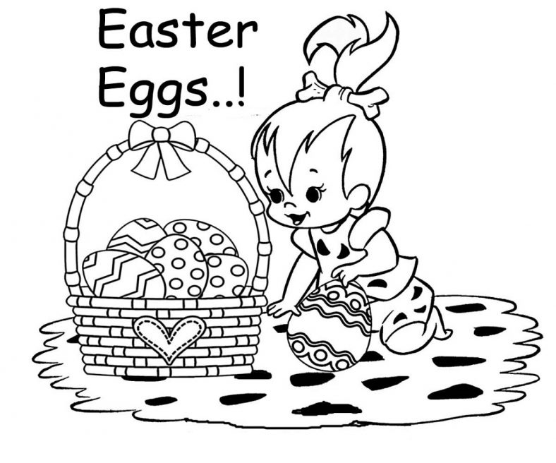 Easter Egg Pictures To Colour Pages