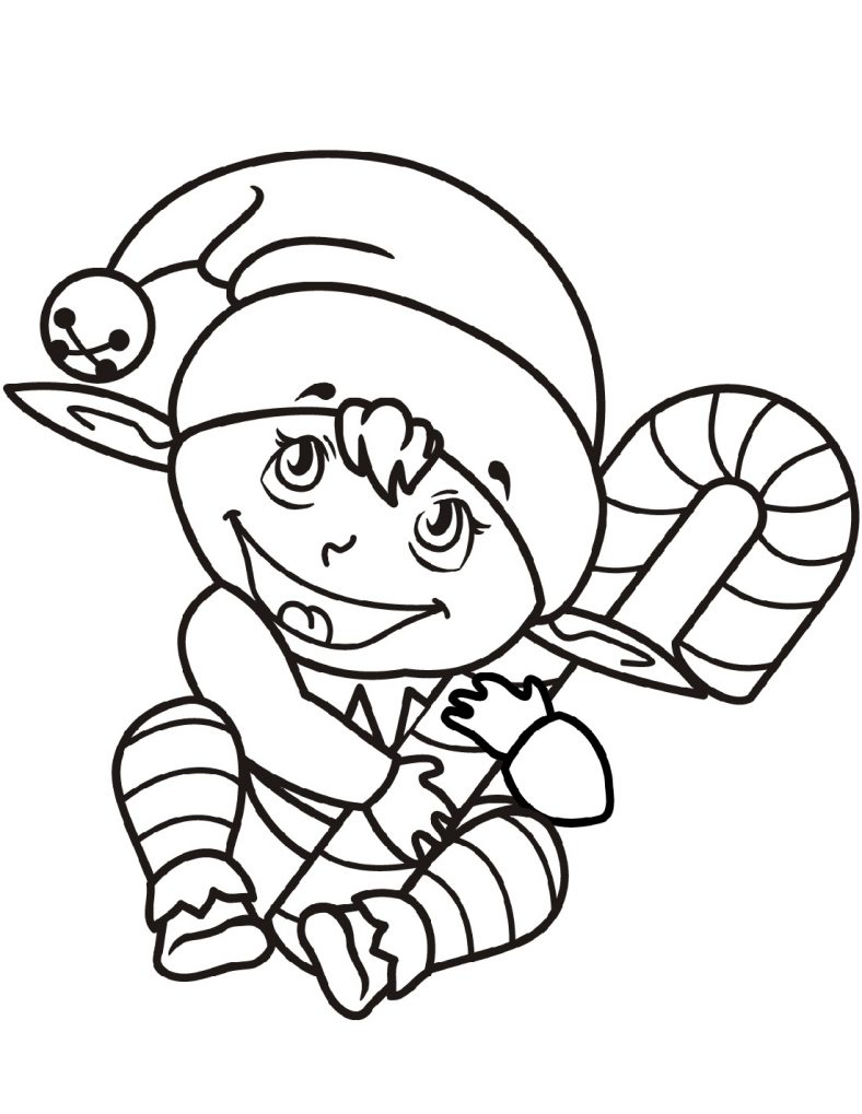 Easy Christmas Coloring Pages Cute