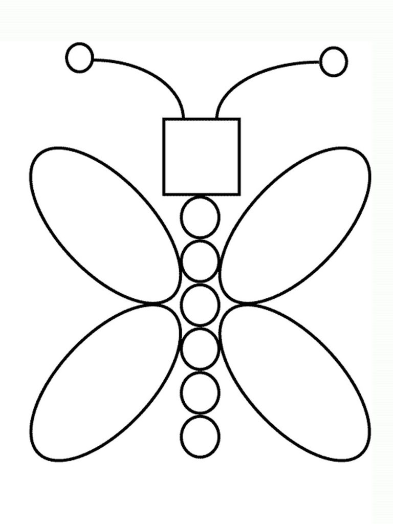 Easy Coloring Pages Shapes