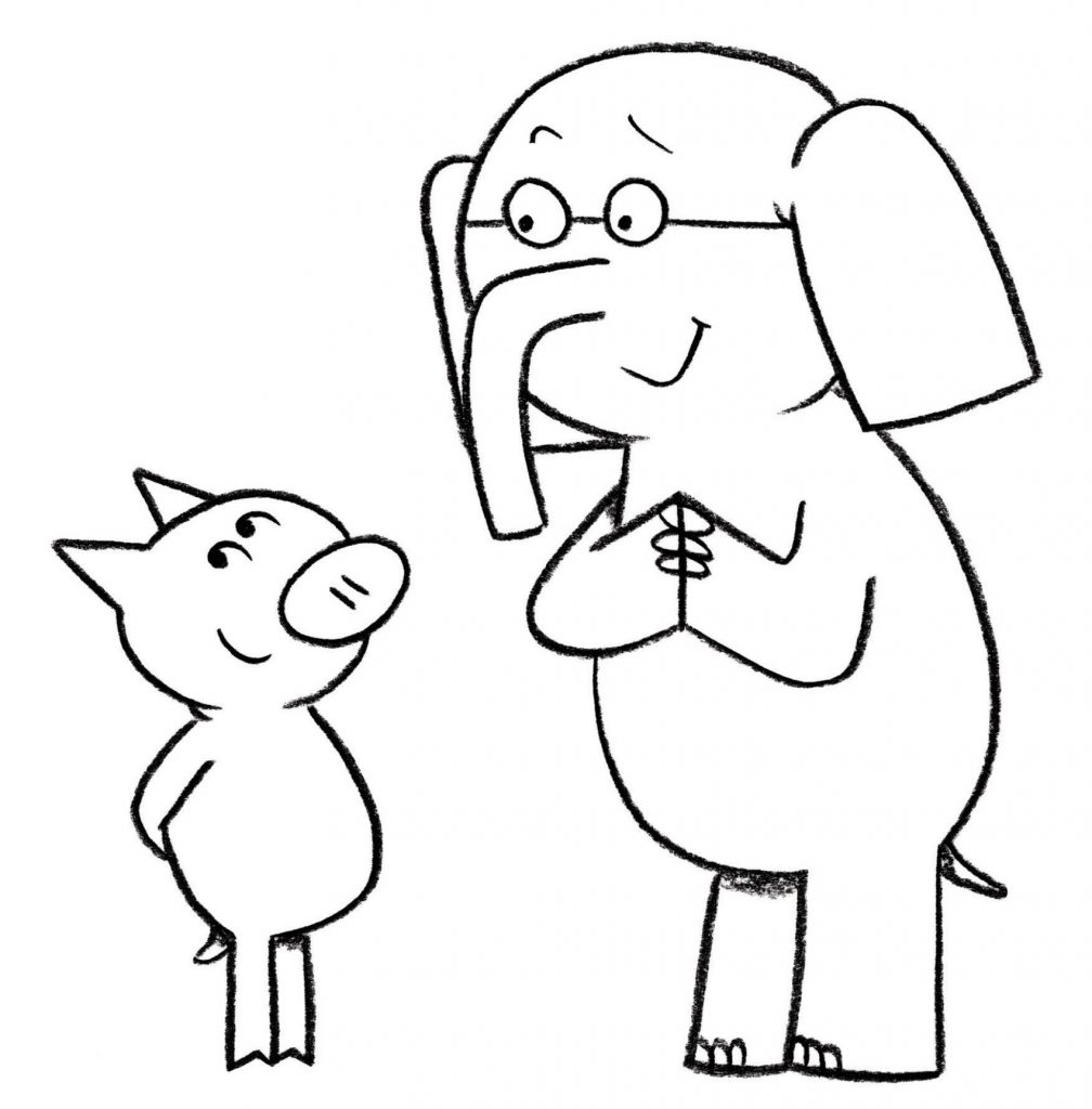 Elephant And Piggie Coloring Pages Character