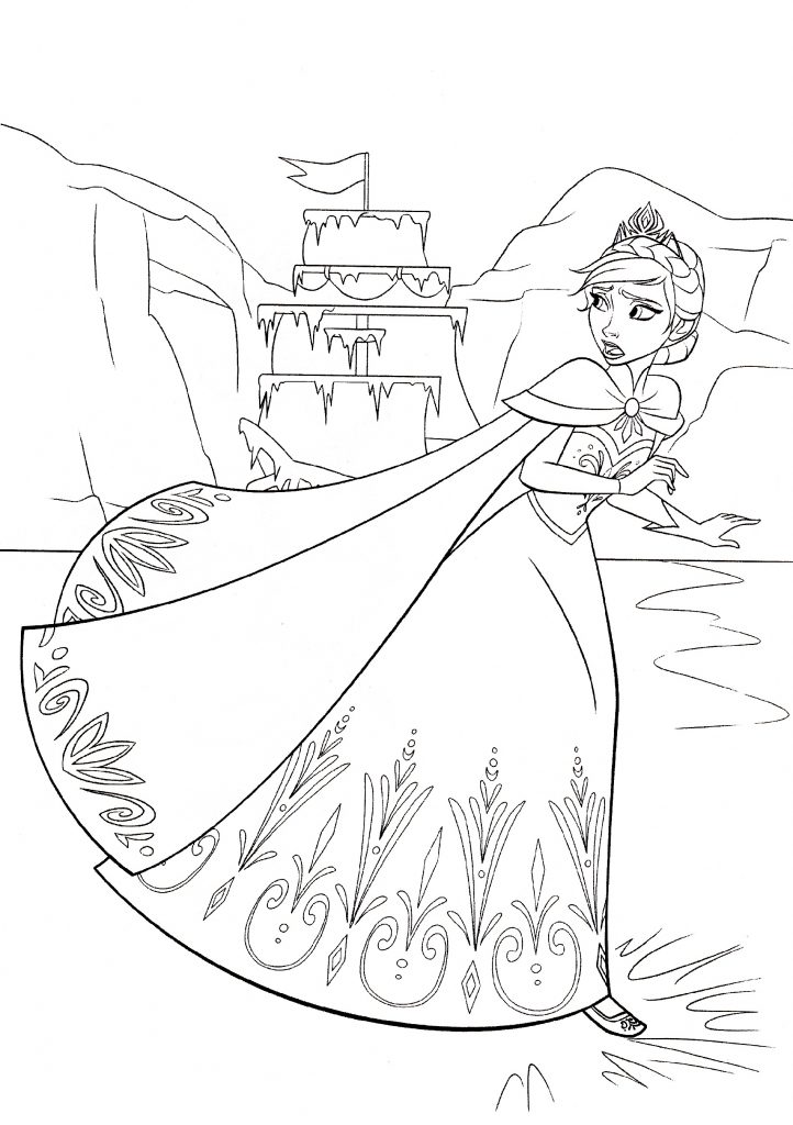 Elsa Coloring Pages Disney