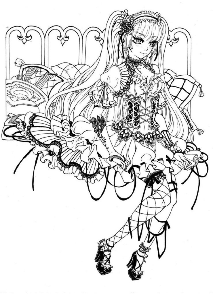 Fantasy Anime Coloring Pages