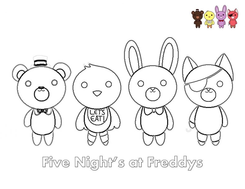 Fnaf Coloring Pages Characters