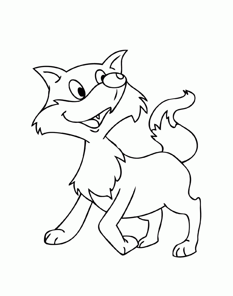 Fox Coloring Pages For Kids