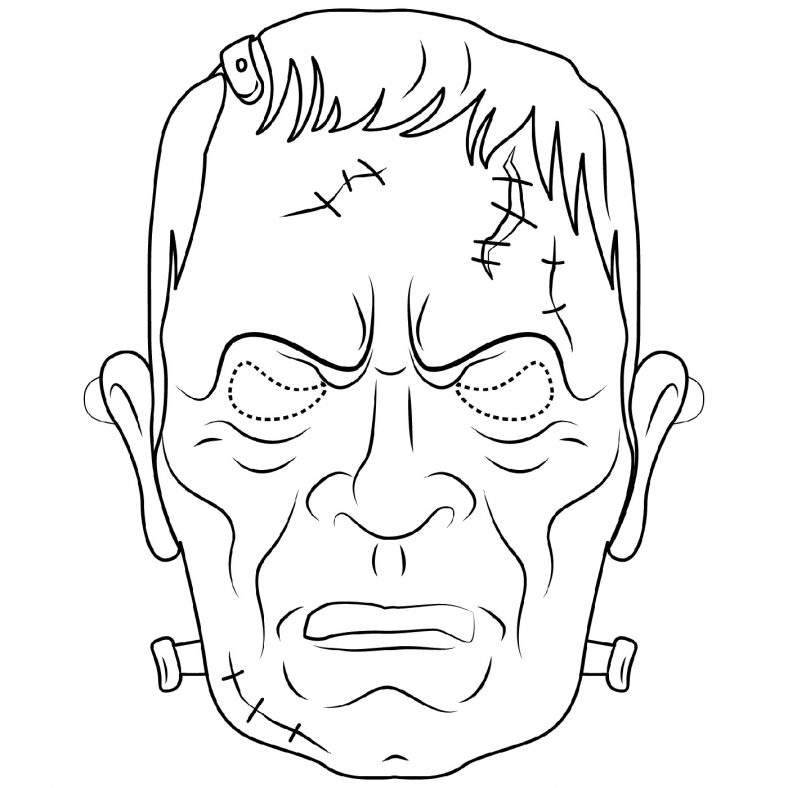Frankenstein Coloring Pages Scary