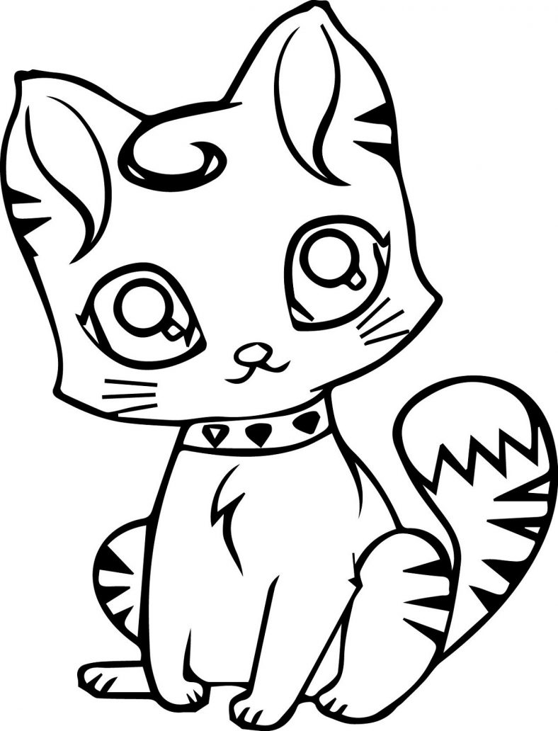 Free Cat Coloring Pages Kitten