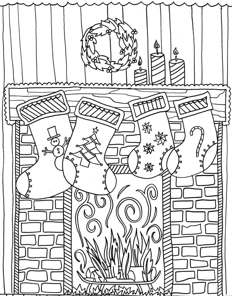 Free Christmas Coloring Pages Hard